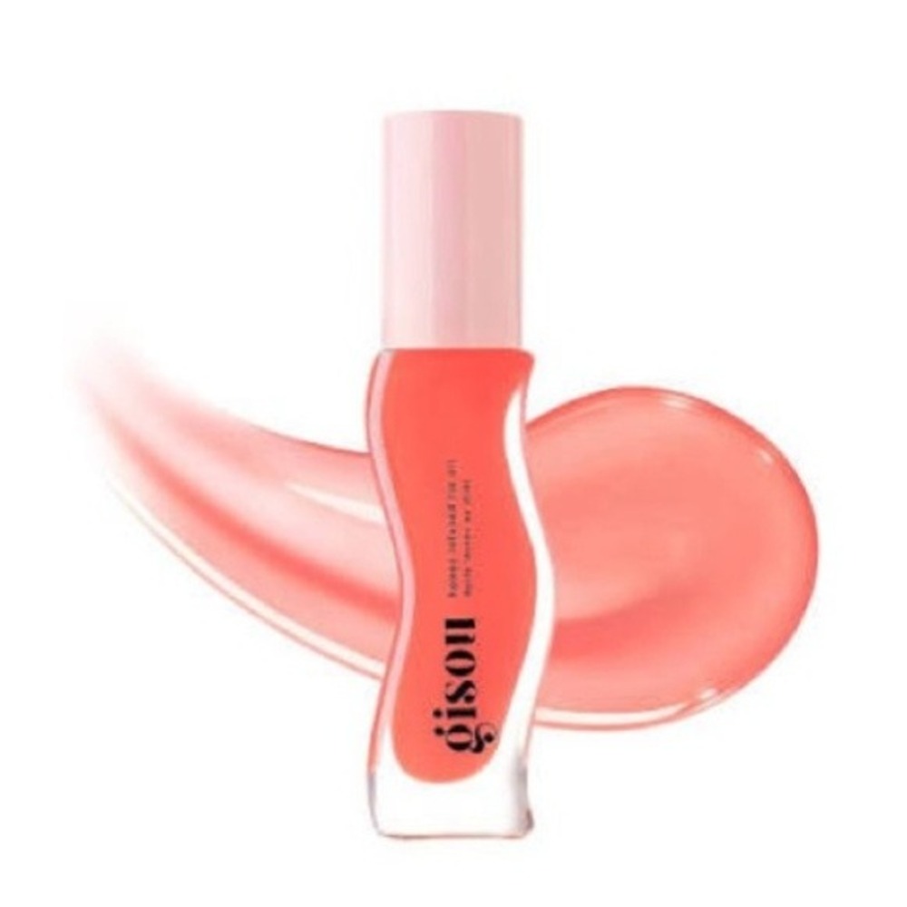 Gisou Honey Infused Lip Oil Bee-llini Peach Tinted‎ Gloss 8ml NEW
